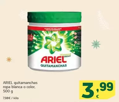 Oferta de Ariel - Quitamanchas Ropa Blanca O Color por 3,99€ en HiperDino