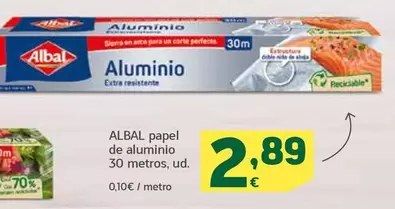 Oferta de Albal - Papel De Aluminio por 2,89€ en HiperDino