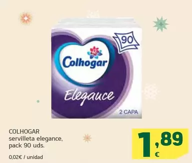 Oferta de Colhogar - Servilleta Elegance por 1,89€ en HiperDino