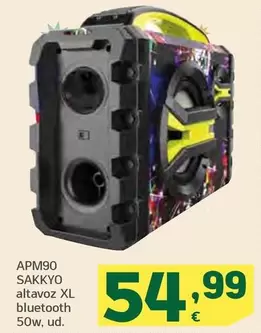 Oferta de Sakkyo - APM90 Altavoz Xl Bluetooth por 54,99€ en HiperDino