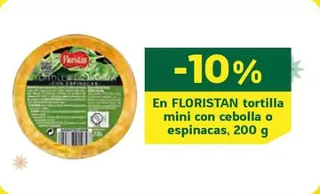 Oferta de Floristan - En Tortilla Mini Con Cebolla O Espinacas en HiperDino