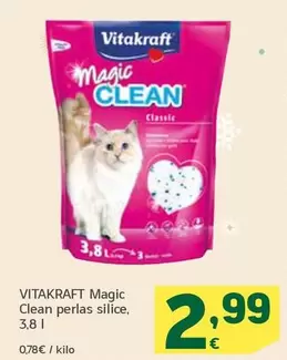 Oferta de Vitakraft - Magic Clean Perlas Silice por 2,99€ en HiperDino