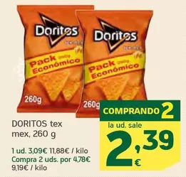 Oferta de Doritos - Tex Mex por 3,09€ en HiperDino