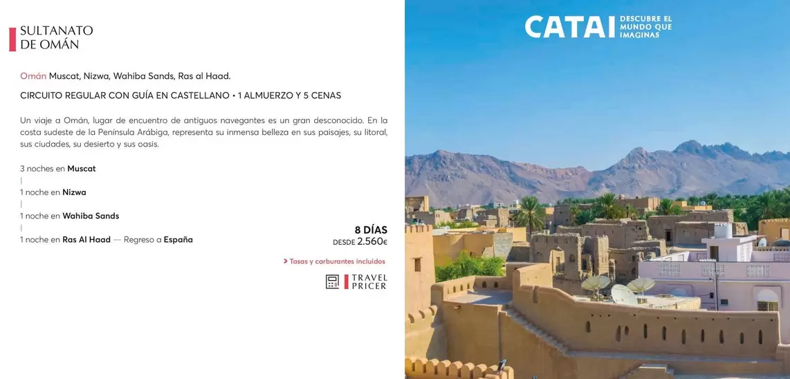 Oferta de Sultanato De Oman por 2560€ en Catai