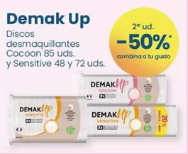 Oferta de Demak'Up - Discos Desmaquillantes Cocoon 85 Uds. Y Sensitive en Clarel