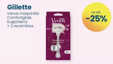 Oferta de Gillette - Venus maquinilla Comfortglide+ 2 Recambios en Clarel