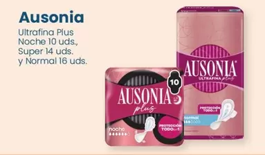 Oferta de Ausonia - Ultrafina Plus Noche 10 Uds en Clarel