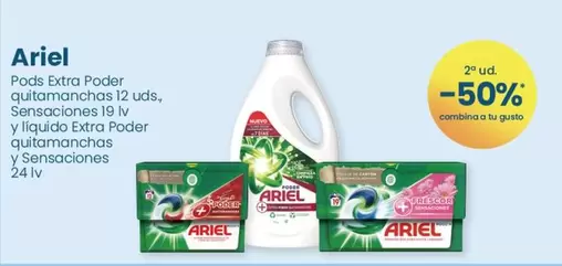 Oferta de Ariel - Pods Extra Poder Quitamanchas en Clarel