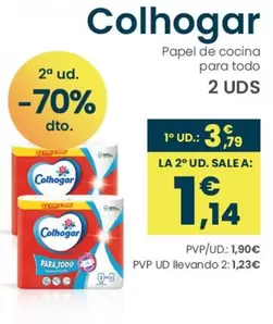 Oferta de Colhogar - Papel De Cocina Para Todo por 3,79€ en Clarel