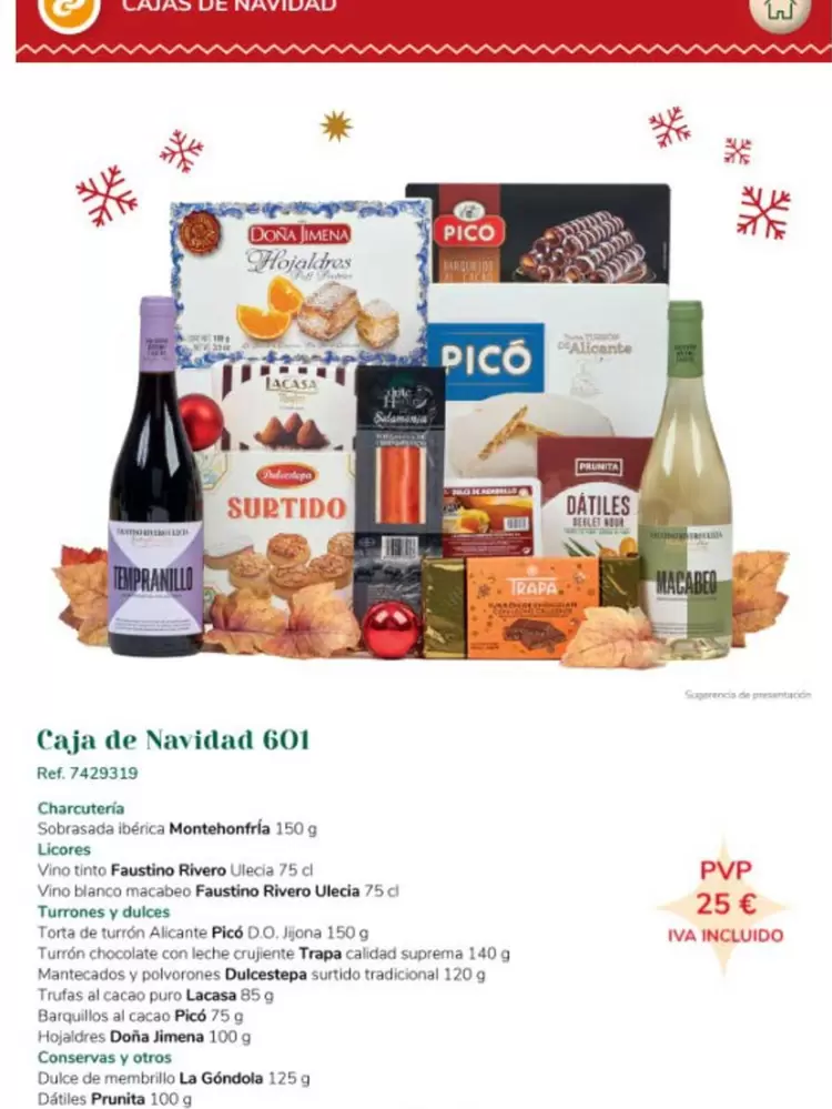 Oferta de Pico - Caja De Navidad por 25€ en Consum