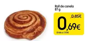 Oferta de Roll De Canela por 0,69€ en Dialprix