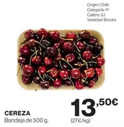 Oferta de Origen - Cereza por 13,5€ en Supercor