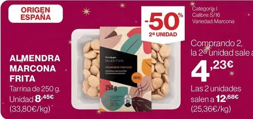 Oferta de Origen - Almendra Marcona por 8,45€ en Supercor