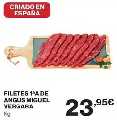 Oferta de Miguel Vergara - Filetes 1aa De Angus por 23,95€ en Supercor