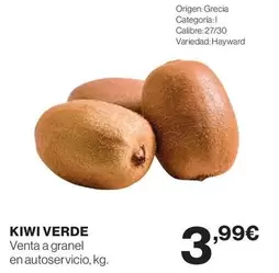 Oferta de Kiwi - Kiwi Verde por 3,99€ en Supercor