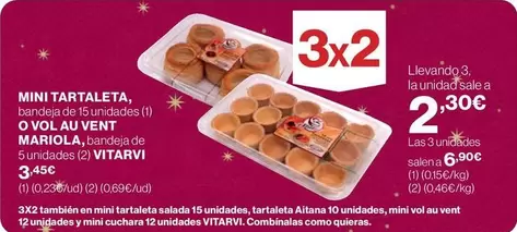 Oferta de Aitana - Mini Tartaleta por 3,45€ en Supercor