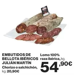 Oferta de Julian Martín - Embutidos De Bellota Ibéricos por 54,9€ en Supercor