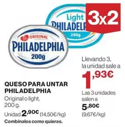 Oferta de Philadelphia - Queso Para Untar por 2,9€ en Supercor