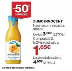 Oferta de Innocent - Zumo por 3,3€ en Supercor