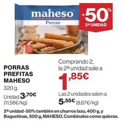 Oferta de Maheso - Porras Prefitas por 3,7€ en Supercor