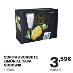 Oferta de Copitas Sorbete Limón Al Cava por 3,59€ en Supercor