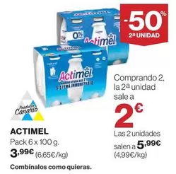 Oferta de Danone - Actimel por 3,99€ en Supercor