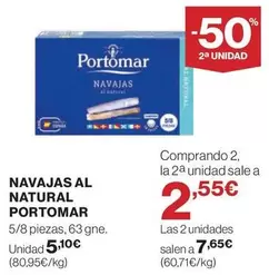 Oferta de Portomar - Navaja Al Natural por 5,1€ en Supercor