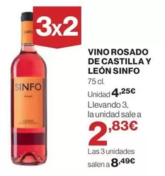 Oferta de Vino Rosado De Castilla Y Leon por 4,25€ en Supercor