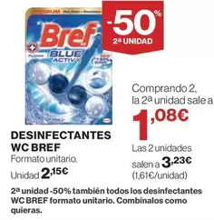 Oferta de Bref - Desinfectantes Wc por 2,15€ en Hipercor