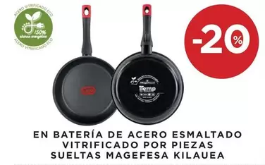 Oferta de Eco - En Bateria De Acero Esmaltado Vitrificado Por Piezas Sueltas Magefesa en Hipercor