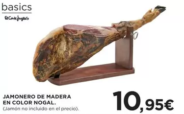 Oferta de El Corte Inglés - Jamonero De Madera En Color Nogal por 10,95€ en Hipercor