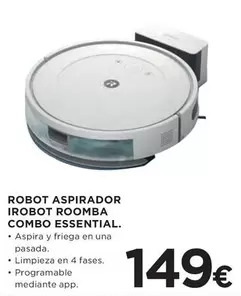 Oferta de Irobot - Robot Aspirador Roomba Essential por 149€ en Hipercor