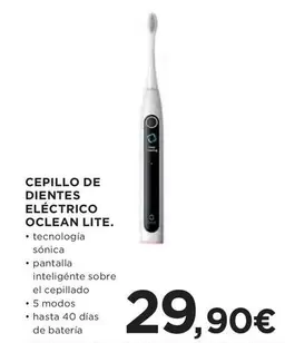 Oferta de Cepillo De Dientes Eléctrico Oclean Lite por 29,9€ en Hipercor