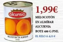 Oferta de Alcurnia - Melocoton En Almibar por 1,99€ en Claudio