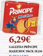 Oferta de Príncipe - Galletas Maxichoc por 6,29€ en Claudio