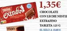 Oferta de Nestlé - Chocolate Con Leche Extrafino por 1,35€ en Claudio