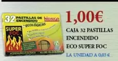 Oferta de Eco - 32 Pastillas Encendido  Super Foc por 1€ en Claudio