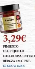 Oferta de Pimiento Del Piquillo D.O. Lodosa Entero por 3,29€ en Claudio