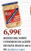 Oferta de Consorcio - Bonito Del Norte En Aceite De Oliva Frasco por 6,99€ en Claudio