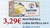 Oferta de Larsa - Mantequilla por 3,29€ en Claudio