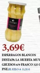 Oferta de Destapa La Huerta - Esparragos Blancos por 3,69€ en Claudio