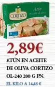 Oferta de Cortizo - Atun En Aceite De Oliva por 2,89€ en Claudio