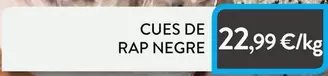 Oferta de Cues De Rap Negre por 22,99€ en Plusfresc