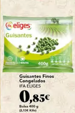 Oferta de Ifa Eliges - Guisantes Finos Congelados por 0,85€ en Gadis