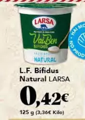 Oferta de Larsa - L.f. Bifidus Natural por 0,42€ en Gadis