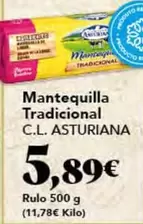 Oferta de Central Lechera Asturiana - Mantequilla Tradicional por 5,89€ en Gadis