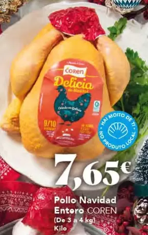 Oferta de Coren - Pollo Navidad por 7,65€ en Gadis