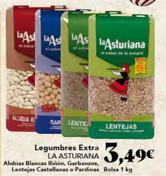 Oferta de La Asturiana - Legumbres Extra por 3,49€ en Gadis