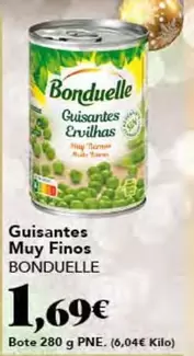 Oferta de Bonduelle - Guisantes Muy Finos por 1,69€ en Gadis