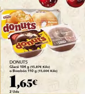 Oferta de Donuts - Glacé 104 G por 1,65€ en Gadis